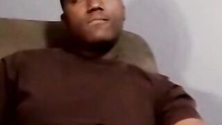 Cute black amateur stretching older white perv