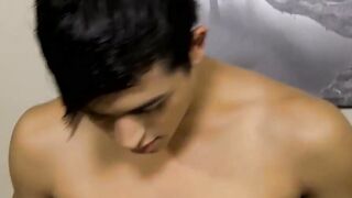 BoyObsession.com - Jamie's adorable twink dildo ride and cum play fun now