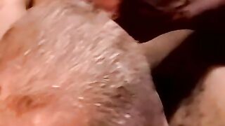 BBC homosexual masturbates and cums in fat gays mouth