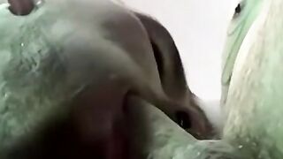 Amateur sucked skillfully before slow bareback pounding