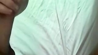 Amateur sucked skillfully before slow bareback pounding