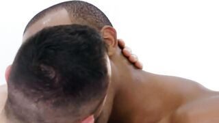 MaleNoir.com - Handsome black lover sticks his big dick in lazy white bottom hard and