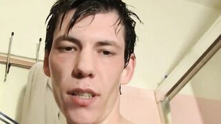 Compilation of straight friends in the shower in an innocent dick play