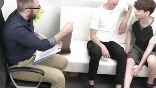 Joel Someone helps the horny twinks get to the bottom of things