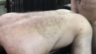 BreedingMeRaw.com - Big bald bears engage in raw fuck session in kinky dungeon