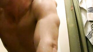 Gorgeous horny boys having fucking sensually in the shower