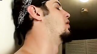Str8Thugs.com - Goatee thug Axel's messy load jerk-off session with a cumshot finale
