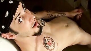 Str8Thugs.com - Goatee thug Axel's messy load jerk-off session with a cumshot finale