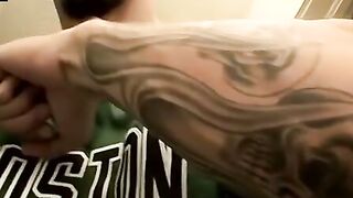 Str8Thugs.com - Goatee thug Axel's messy load jerk-off session with a cumshot finale