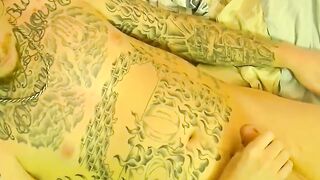 JoeSchmoeXXX.com - Inked Ivy drains his balls with an intense jerk off solo