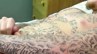 JoeSchmoeXXX.com - Inked Ivy drains his balls with an intense jerk off solo