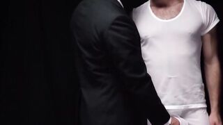 BoyMissionary.com - Bearded twink's divine, raw anal mission with a Mormon elder in a