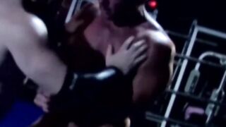 MuscleJockBound.com - Wrestler's dominance over lover with his massive cock in an int