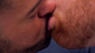 PlayingMen.com - Bearded businessman hunk tearing up some tight butt with forceful th