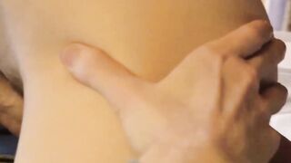 IncestGay.com - Stepdad impales twink's ass after receiving a deep blowjob forbidden