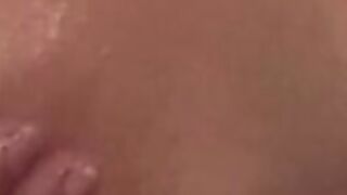 Cute busty ebony pussy plays before being fucked in threeway