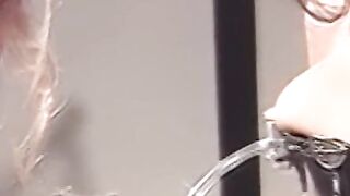 Stunning babe moans during hardcore lesbian BDSM session