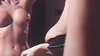 Stunning babe moans during hardcore lesbian BDSM session