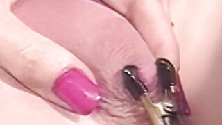Stunning babe moans during hardcore lesbian BDSM session