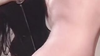 Stunning babe moans during hardcore lesbian BDSM session