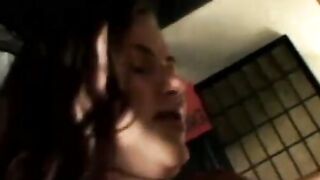 Straight dudes pounding young slutty babes in foursome