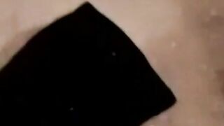 Young black amateur strokes cock and cums in mature mouth