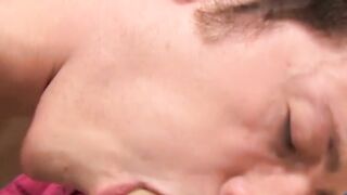 Young man sucks throbbing dick before analriding balls deep