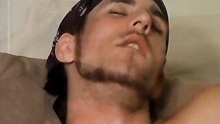 Handsome Chain let horny Marke sucks and jerks his cock while smokin his marlboro