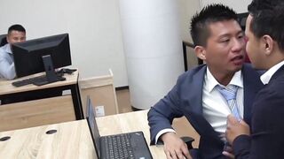 BoyzJapan.com - Gal and Reach enjoy a cock-sucking fest and foursome bareback
