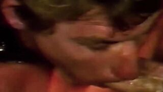 Kinky homosexual Jenning gets tag team fucked by two muscular dudes