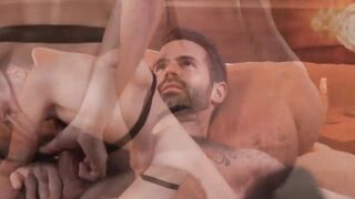 Slim AustinÂ  Young rides hard the massive cock of muscular Dani Robles