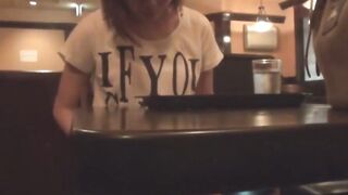 NipponPissTV.com - Japanese teen peeing until the whole floor is wet in public restro