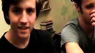 FuckingStraightBoys.com - Cute butt buddies engage in hot mmf trio