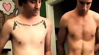 FuckingStraightBoys.com - Cute butt buddies engage in hot mmf trio