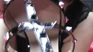Hot Sahara Knite spreads and rubs her tight asshole