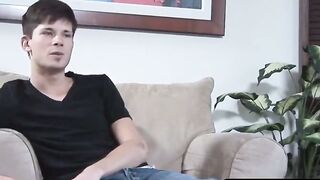 TwinkStrokes.com - Twink Aaron strokes his massive dick with speed and precision