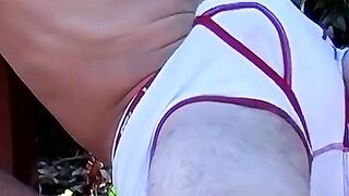 TwinkUndie.com - Mark's woodland undie strip and intense jerk off session