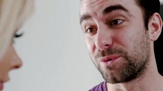 Busty MILF Sara St Clair seduces stepson into fucking her
