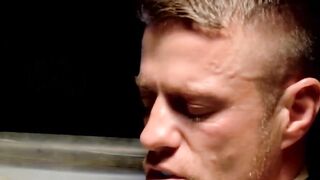 MuscleJockBound.com - Buff and stunning hunk man endures torment and rough oral play