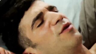 BuddiesNextDoor.com - Andy chokes on Darin's cock and fingers his tight asshole