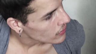 LecheLatinos.com - Cute Latino's first taste of cum after a raw dick pounding turns h