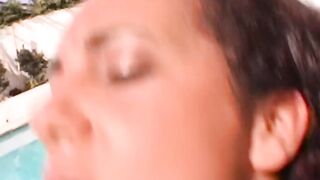 VividPassword.com - Black chick's outdoor banging with bbc ends with cum swap