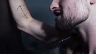 InfernoDungeon.com - Glory hole cock sucking leads to an intense fisting session