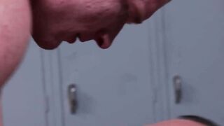 HotFamilyPorn.com - Max Sargent fucked raw in the gym locker room session