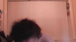 Natural tits goddess Scarlett Red moans during pussy play
