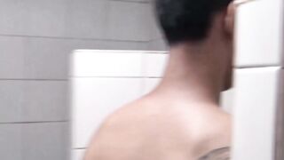 Hanging out with horny dudes Gael and Andy in the shower so we can have a fucking ses