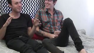 Big dicked amateur fucks chick while she sucks another dick