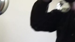 MatureLacey.com - Lesbian girl stretches granny's pussy with a huge dildo and toys