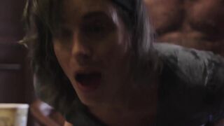 TSSexual.com - Janie Blade's warm sticky cum swallow in a wild scene