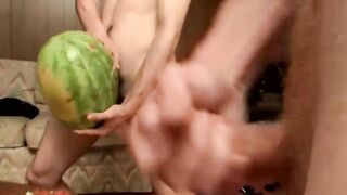Three twinks stopped by for a hot shared jack off shoot